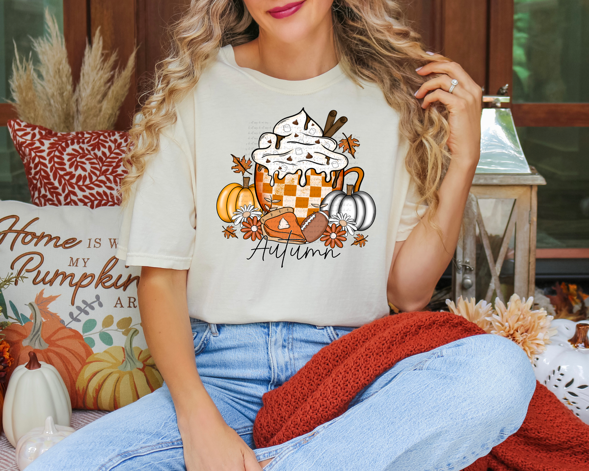 Autumn Pumpkins 51361 DTF transfer
