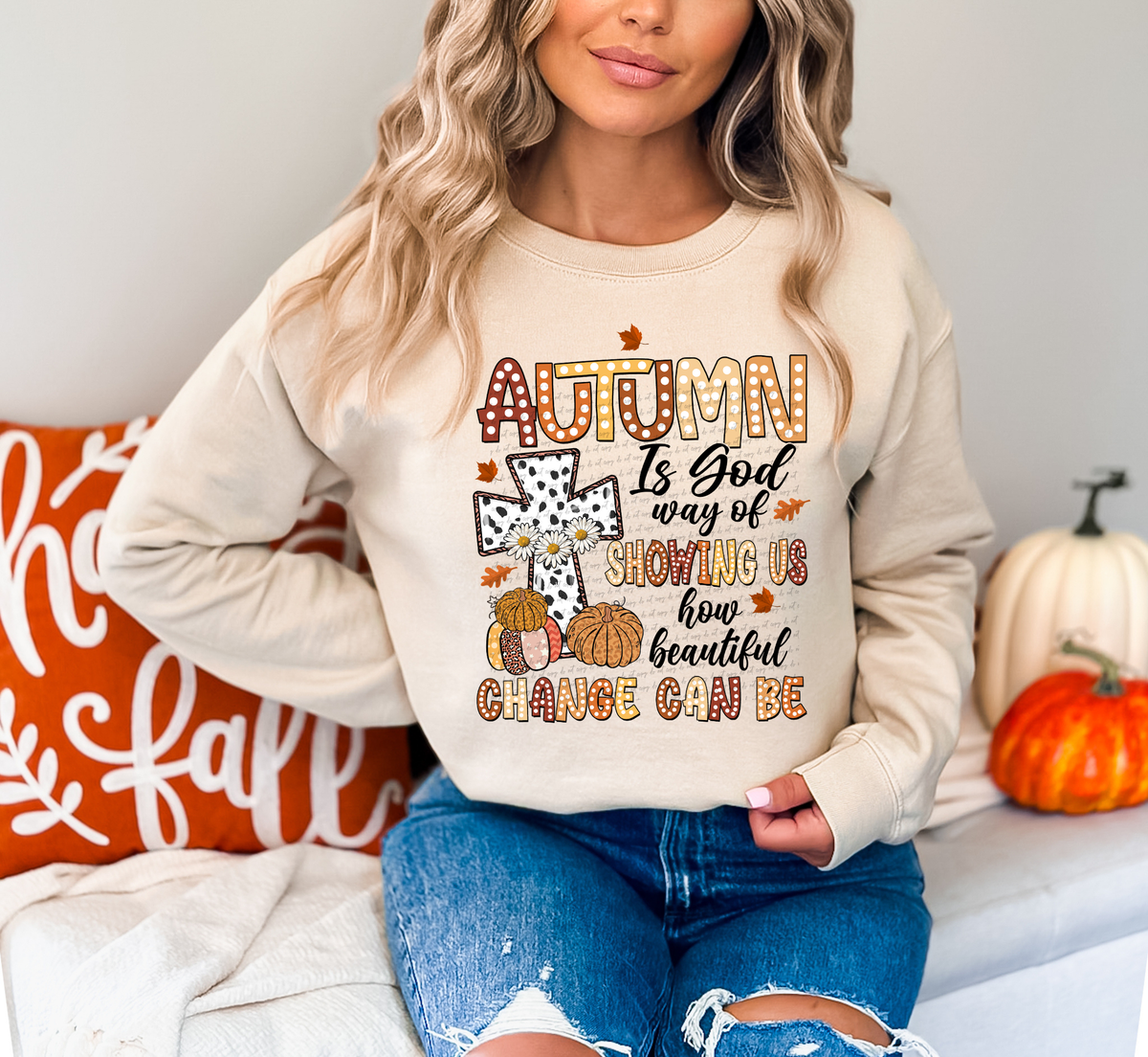 Autumn Is God Way Of Showing Us How Beautiful Change Can Be 54928 DTF transfer