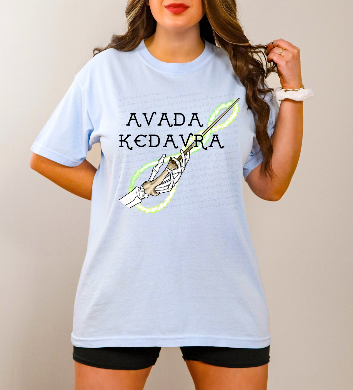 Avada Kedavra Skellie Hand Wand 115355 DTF transfer