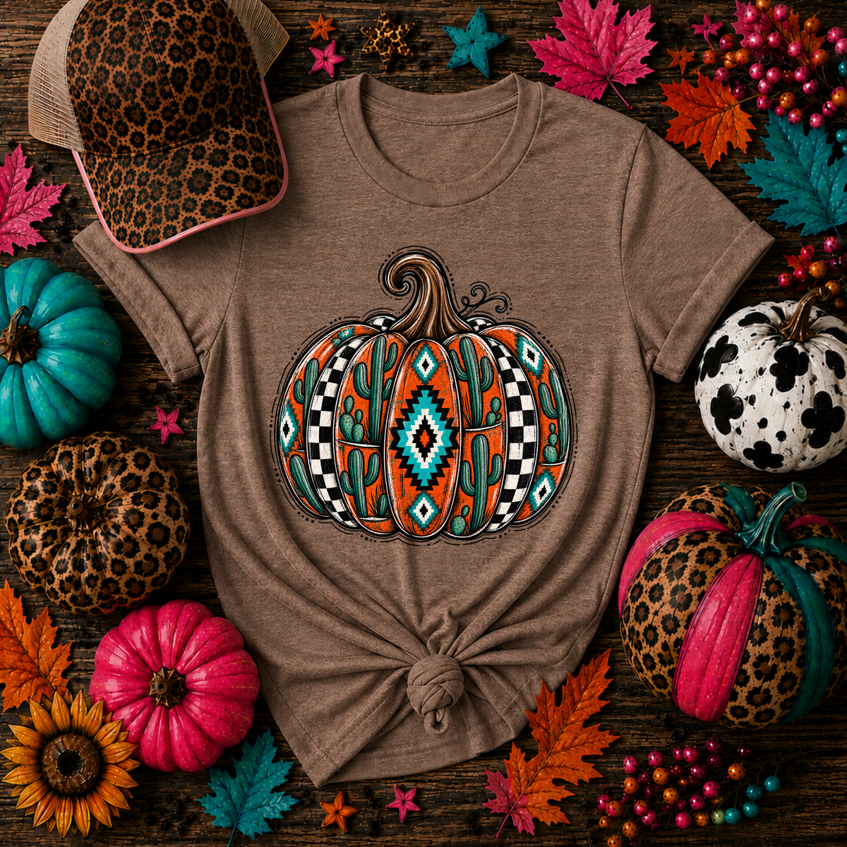 Aztec Western Pumpkin (Revel)DTF Transfer