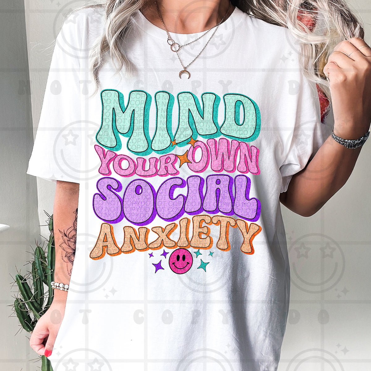Mind your own social anxiety (HW) 99455 DTF transfer