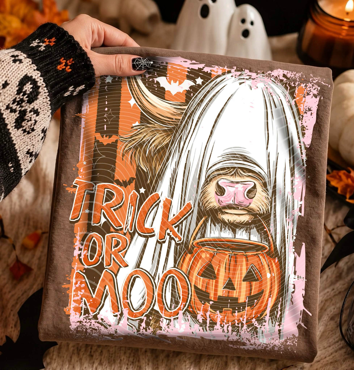 Trick or moo (AG) DTF Transfer