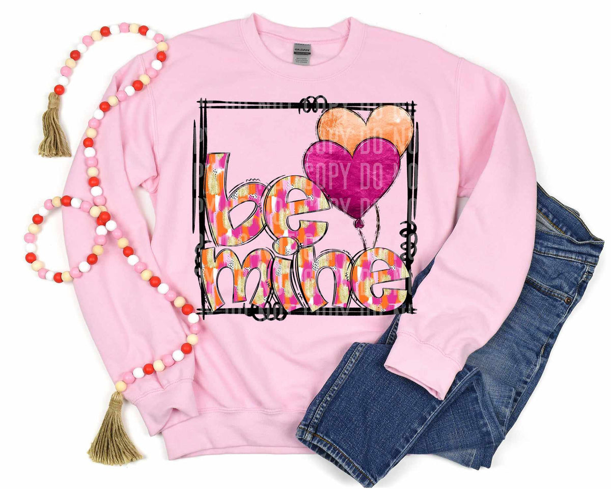 Be mine heart balloons (caplinger) 73083 DTF transfer