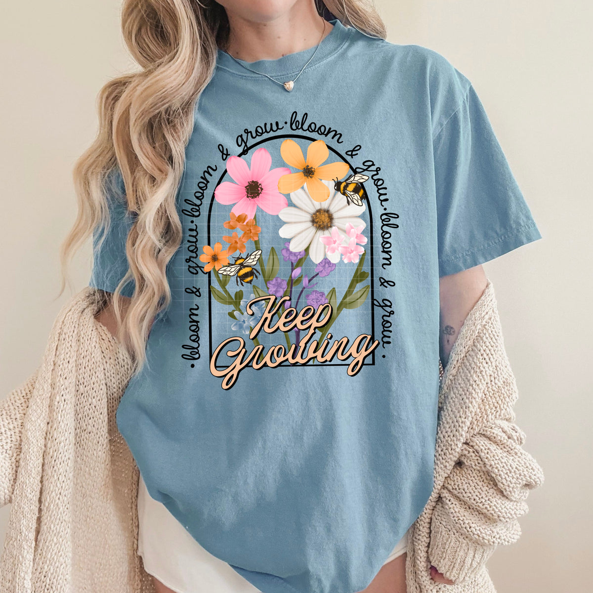 Keep Growing Flowers (CSC) DTF Transfer