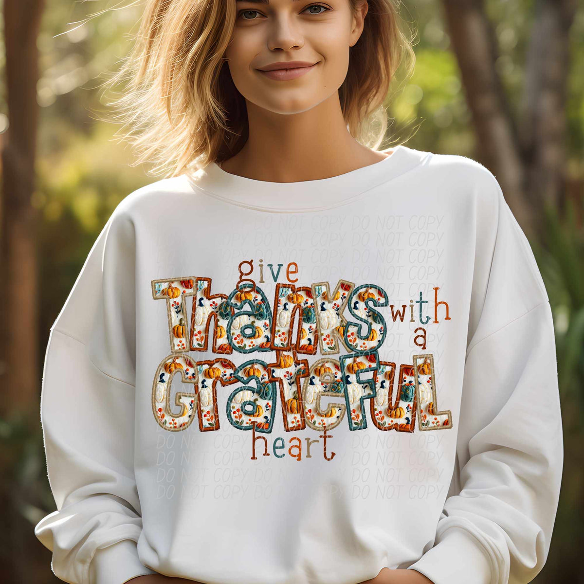 Give thanks with a grateful heart (CITY) 62337 DTF transfer