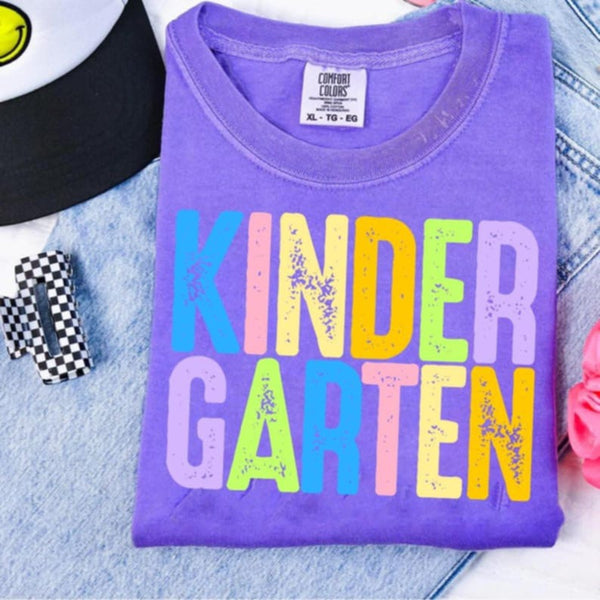 Kindergarten colorful grunge 107555 DTF transfer