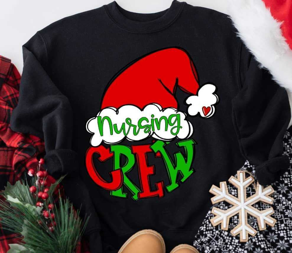 Nursing crew Santa hat (S&G) 70383 DTF transfer