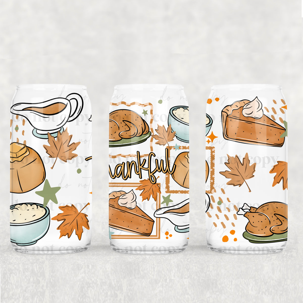 Thankful food (CSC) UV DTF WRAP