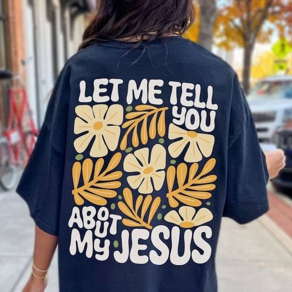 Let me tell you about my Jesus yellow flowers (KARTA) 62950 DTF transfer