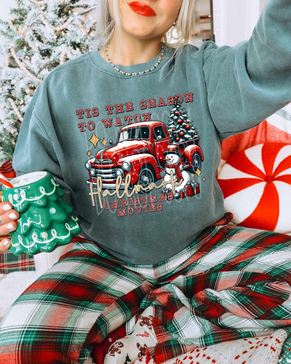 Tis the season to watch hallmark Christmas movies 62655 DTF transfer