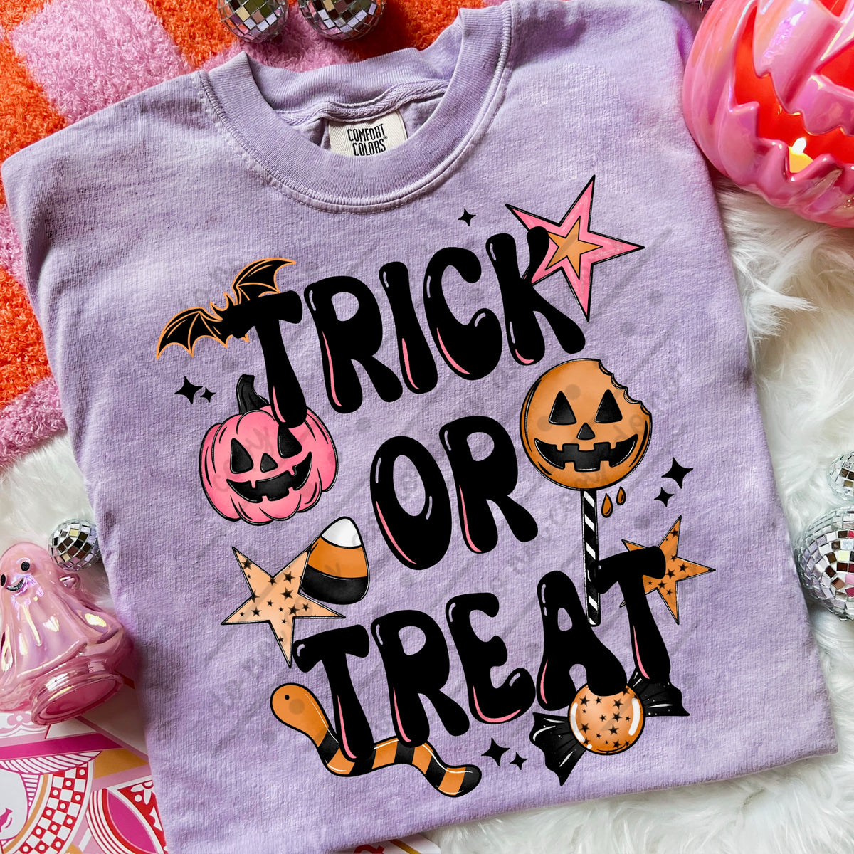 Trick or treat candy Sunday Special DTF transfer