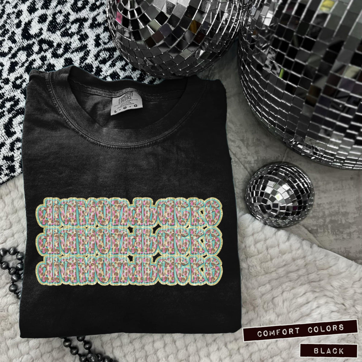 Diamondbacks Leopard Stacked (Caplinger) 98506 DTF transfer