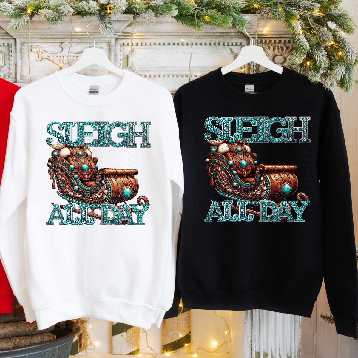 Sleigh all day (CITY) 62054 DTF transfer