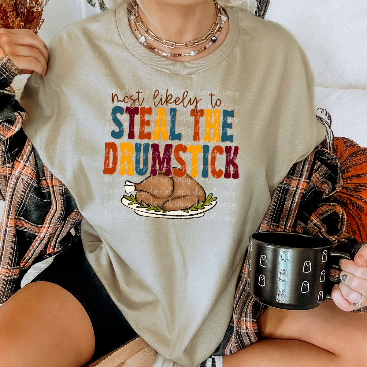 Most Likely to Steal the Drumstick (s&g) 114504 DTF transfer