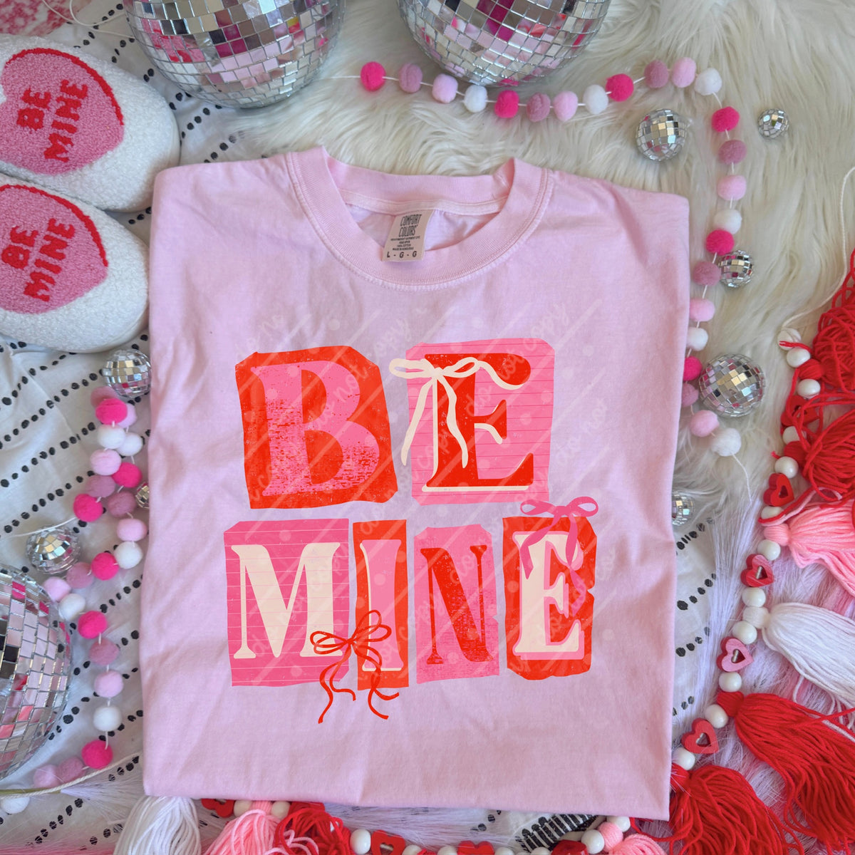 Be mine magazine font (scarlow) DTF transfer