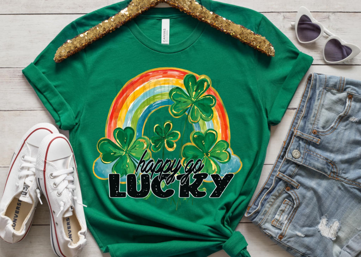 Happy go lucky rainbow (DD) 87362 DTF transfer