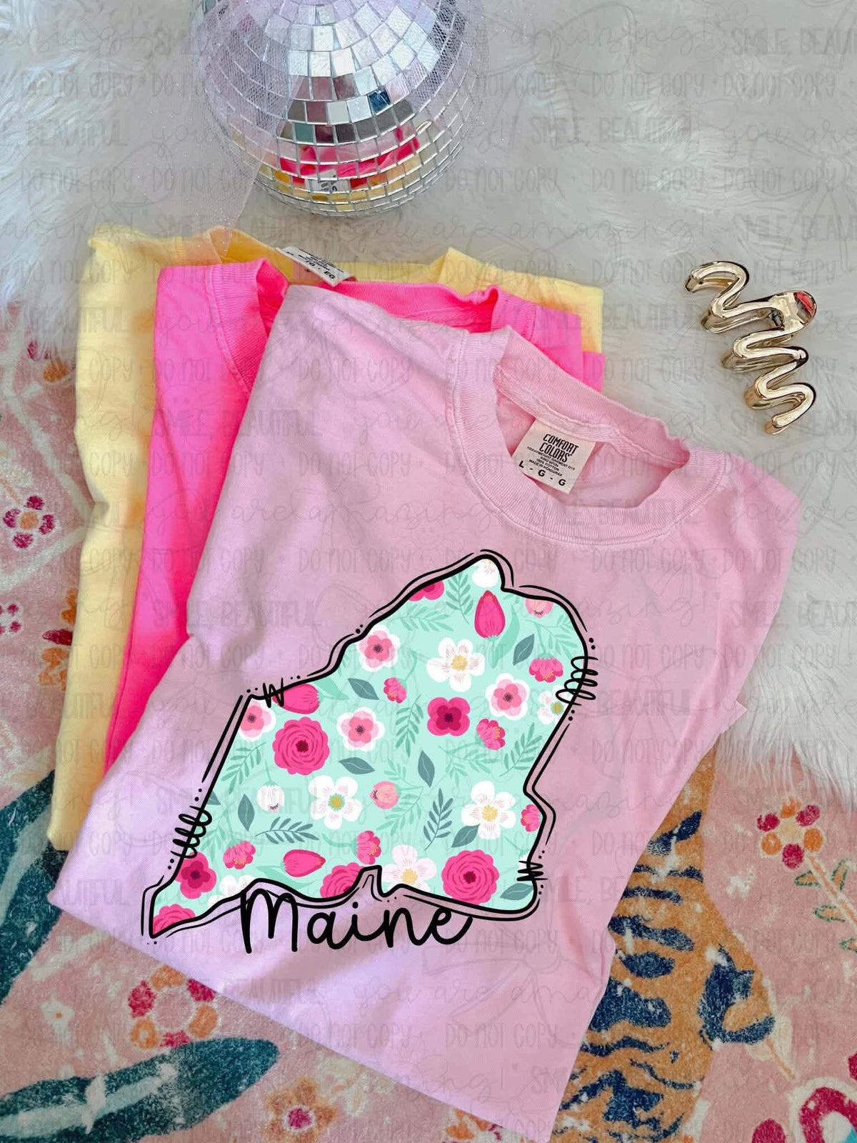 Maine Floral State (Carter) DTF Transfer