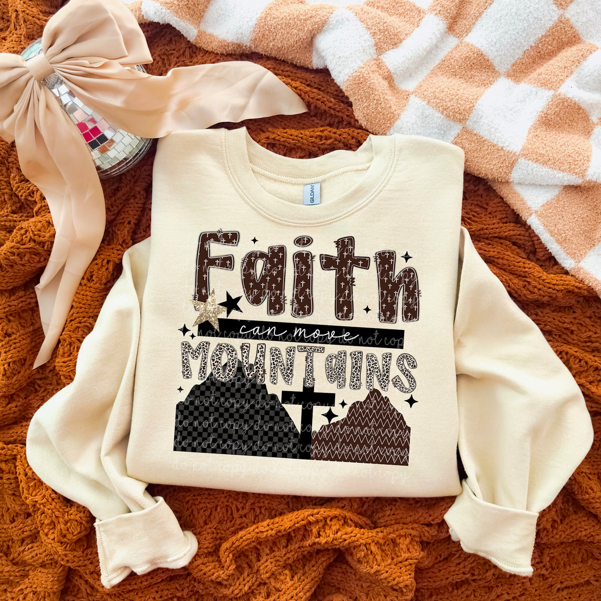 Faith can move mountains exclusive DTF Transfer