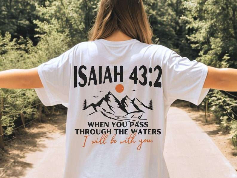 Isaiah 43:2 mountains (KARTA) 67115 DTF transfer
