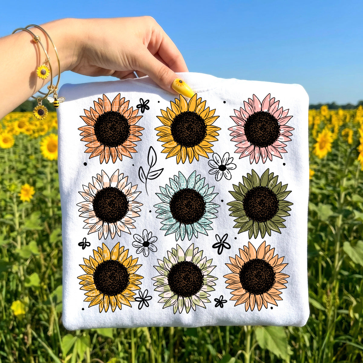 Sunflower grid (CSC) DTF Transfer