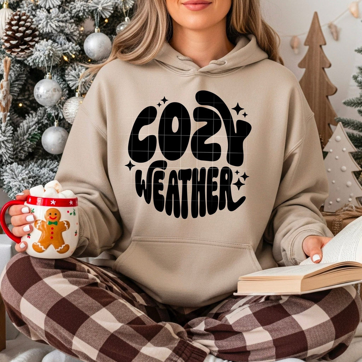 Cozy Weather Circle BLACK (CSC) DTF Transfer