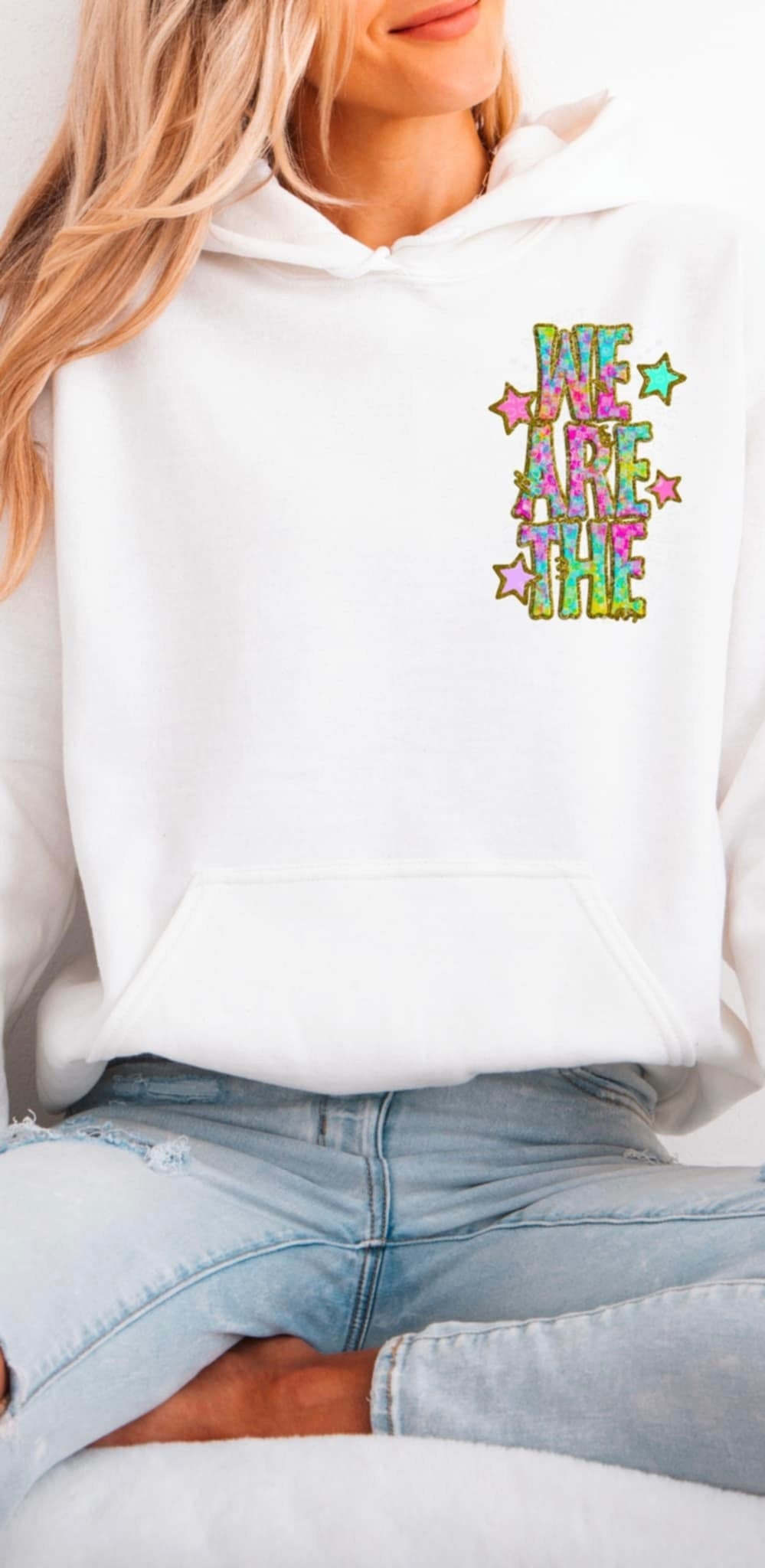 We are the colorful checkered (C’s) 91481 DTF transfer