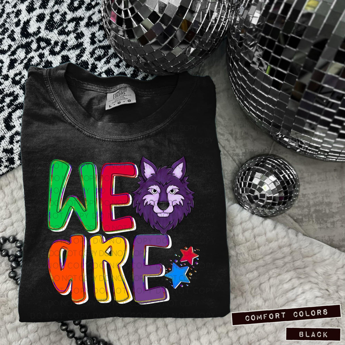 We are wolves purple (Caplinger) 100784 DTF transfer