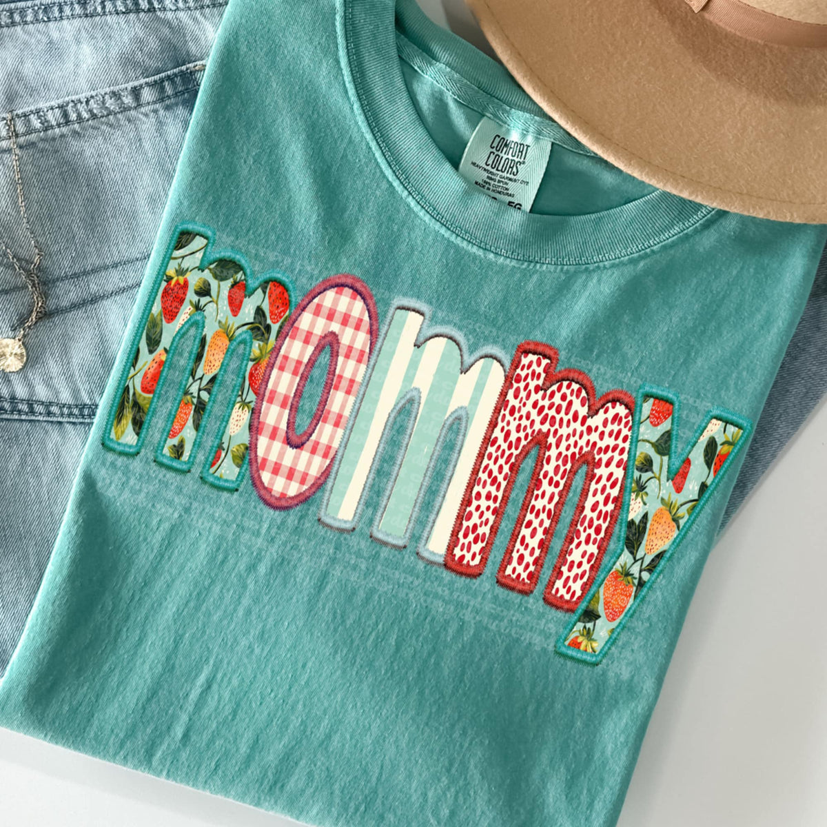 Mommy strawberry patterns 95818 DTF transfer
