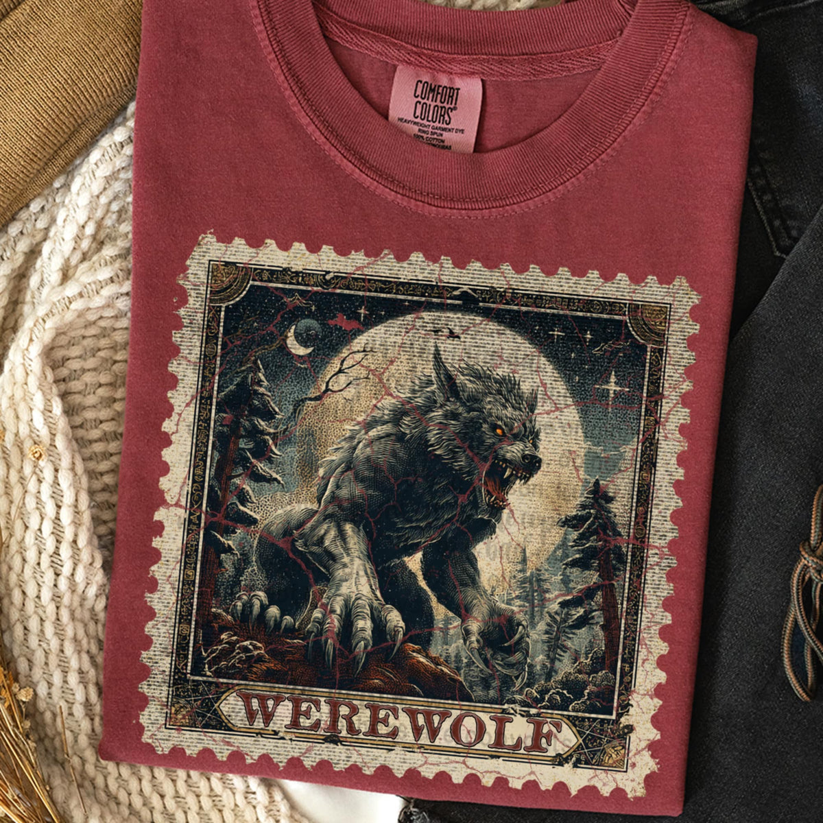 Werewolf stamp (TTD) 107963 DTF transfer