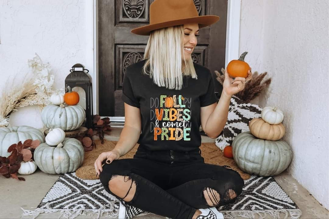 Fall vibes & comet pride 50724 DTF transfer