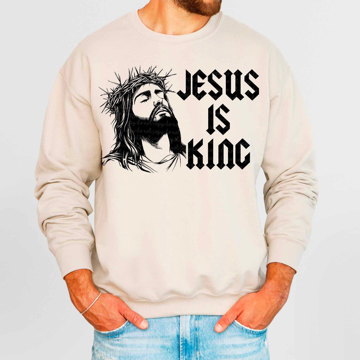 Jesus is king (CMLD) 84748 DTF transfer