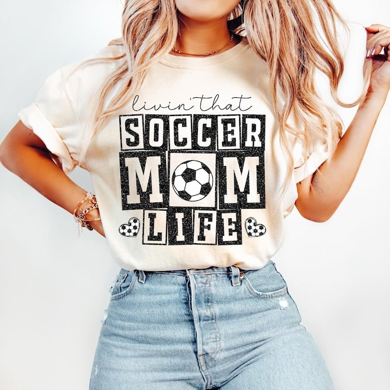 Livin that soccer mom life 58243 DTF transfer