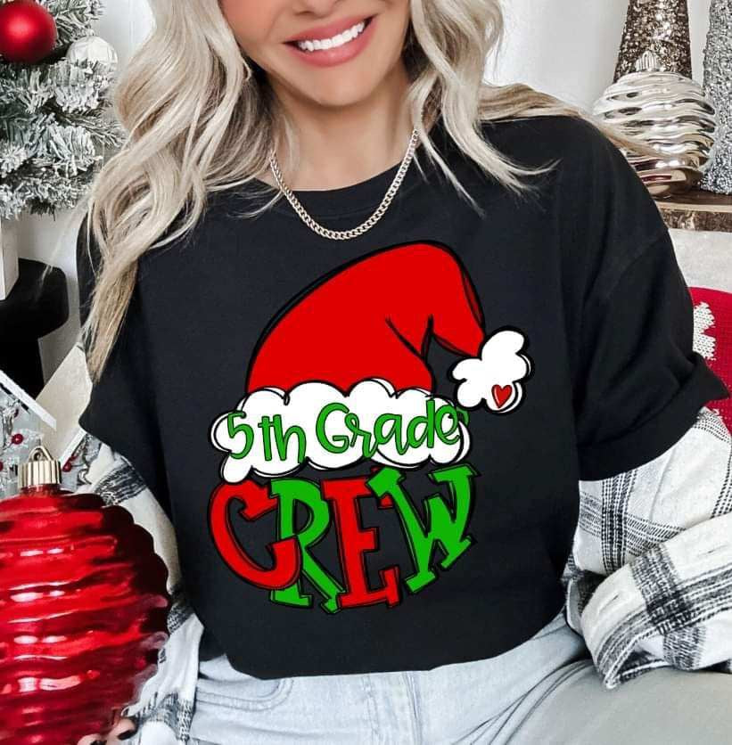 5th grade crew Santa hat (S&G) 70392 DTF transfer