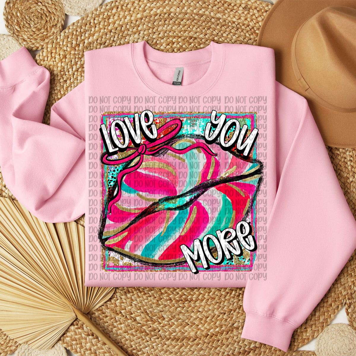 Love you More Lips (VP) DTF transfer