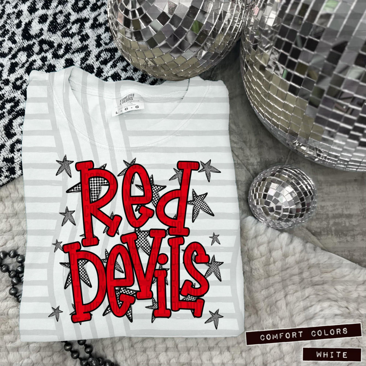 Red Staggered Mascots (Caplinger)