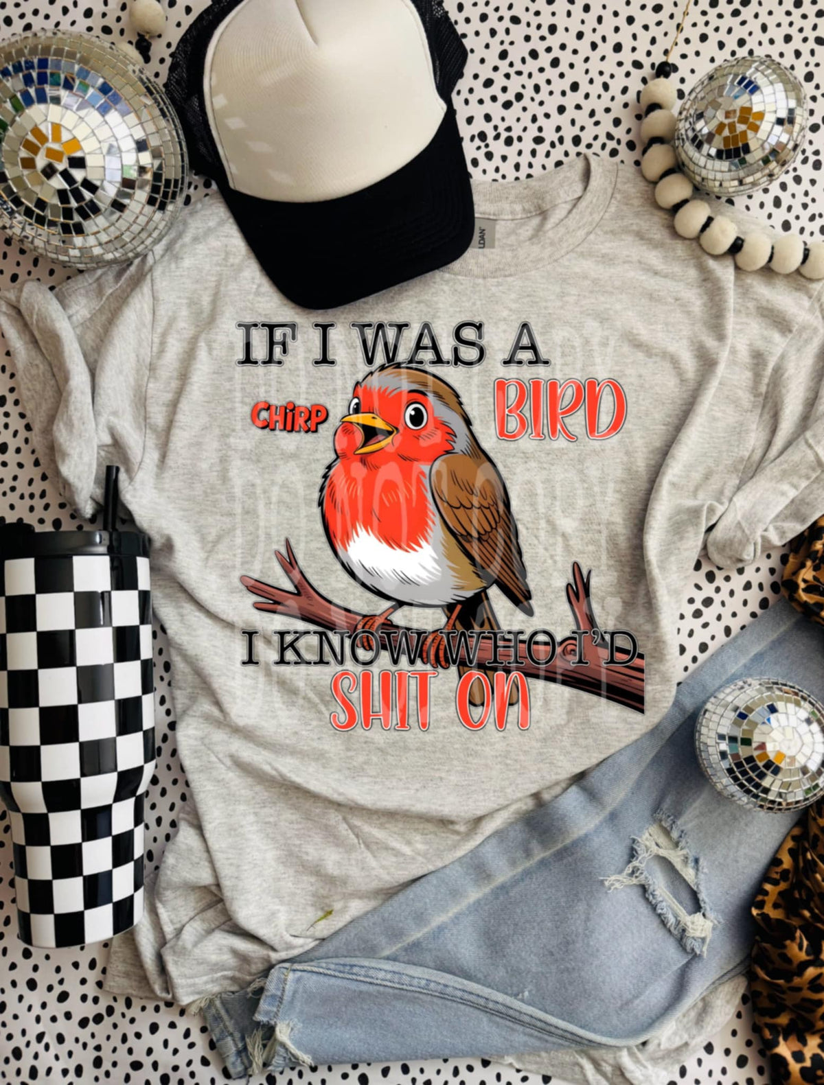 If I was a bird I know who I’d shit on (DD) 107411 DTF transfer