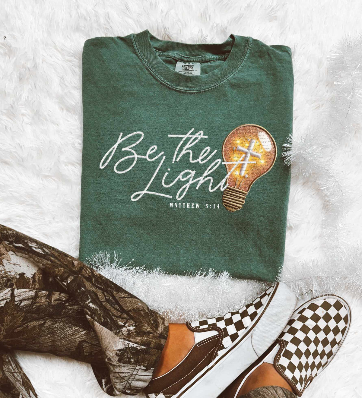 Be the light white font lightbulb 67231 DTF transfer