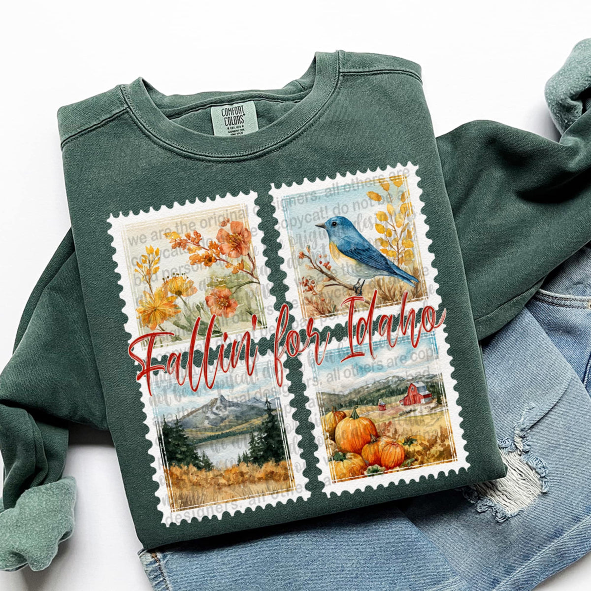 Falling For Idaho Fall Stamps (TTD) DTF transferr