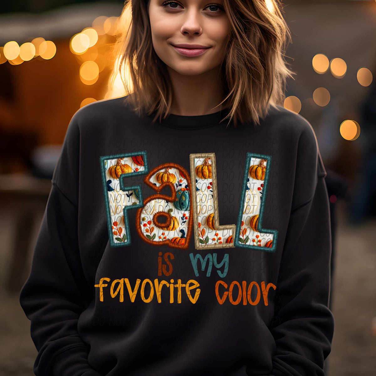 Fall is my favorite color bold font (CITY) 62340 DTF transfer