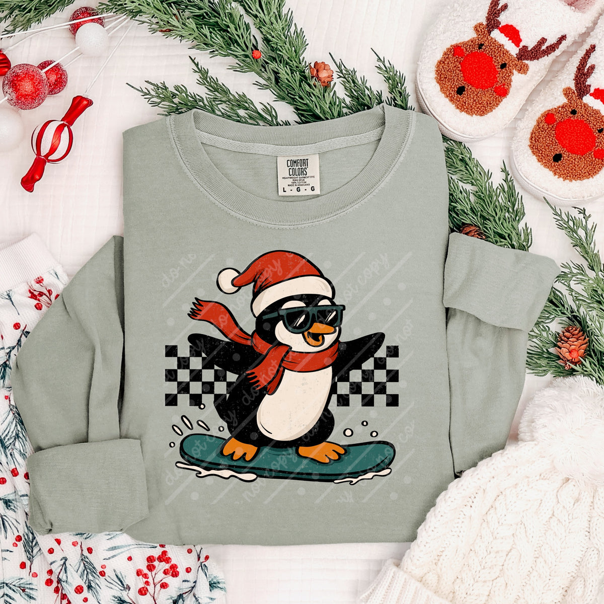 Skateboard penguin (scarlow) DTF transfer