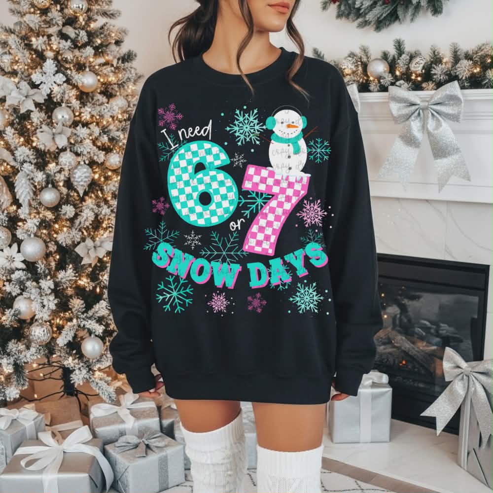 I need 6 or 7 snowdays pink and blue (parker) DTF transfer