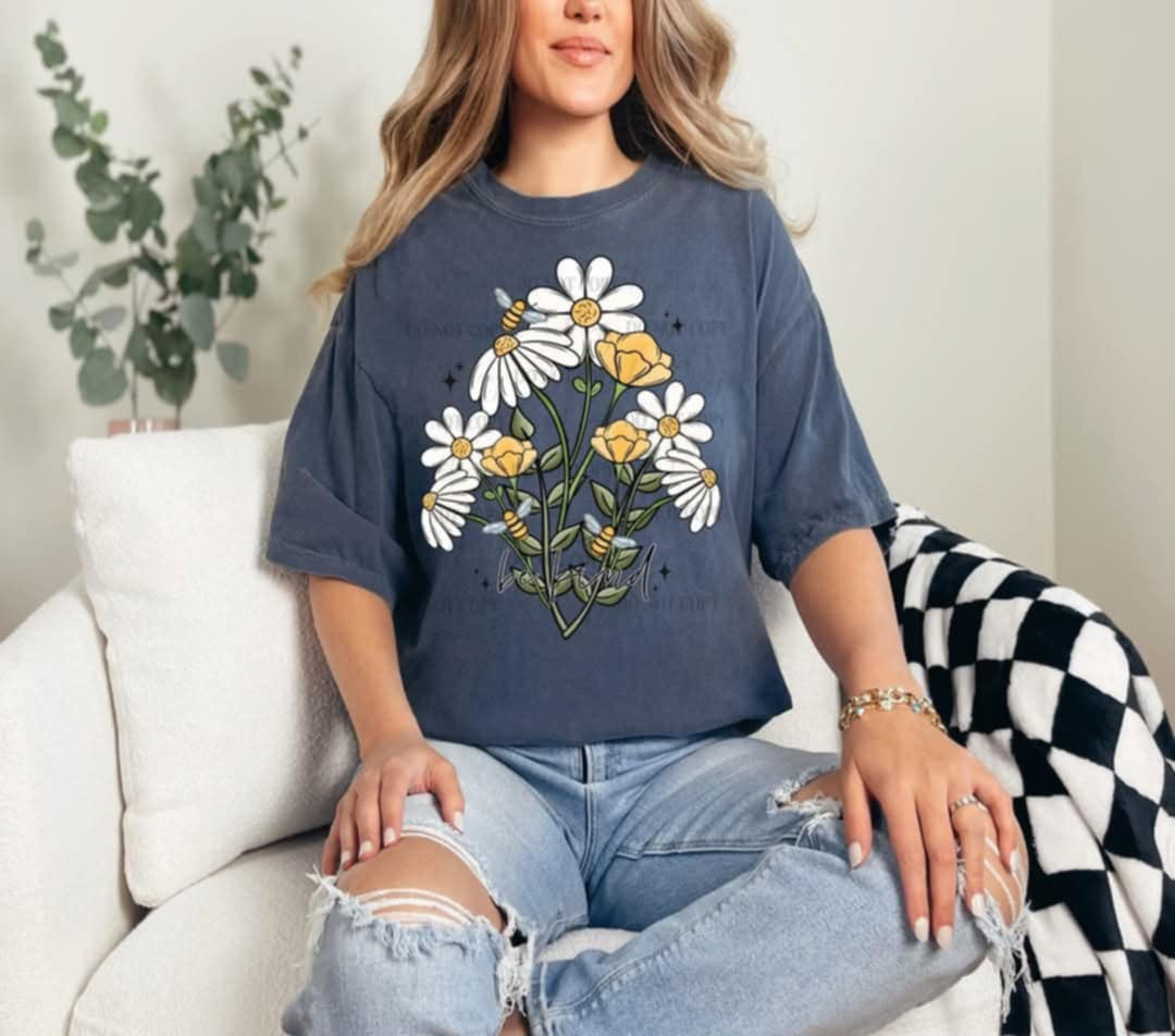 Be kind flowers (Linda) 99689 DTF transfer