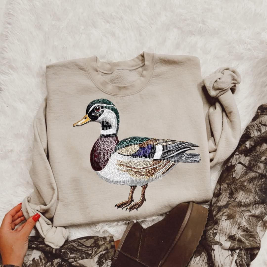 Rhinestone duck 2 (Classy) 95286 DTF transfer