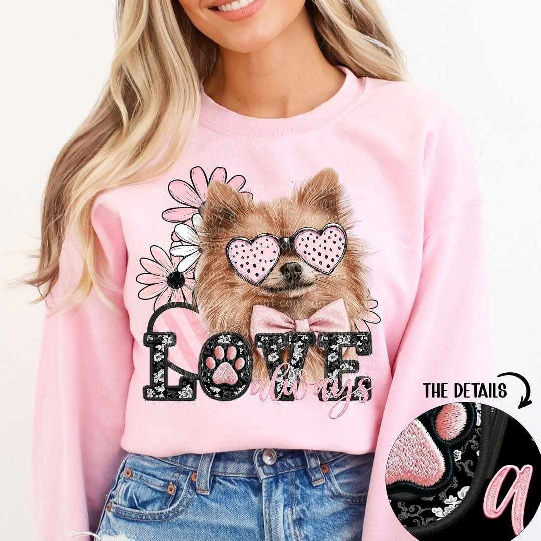 Love always Pomeranian (TTD) 80783 DTF transfer