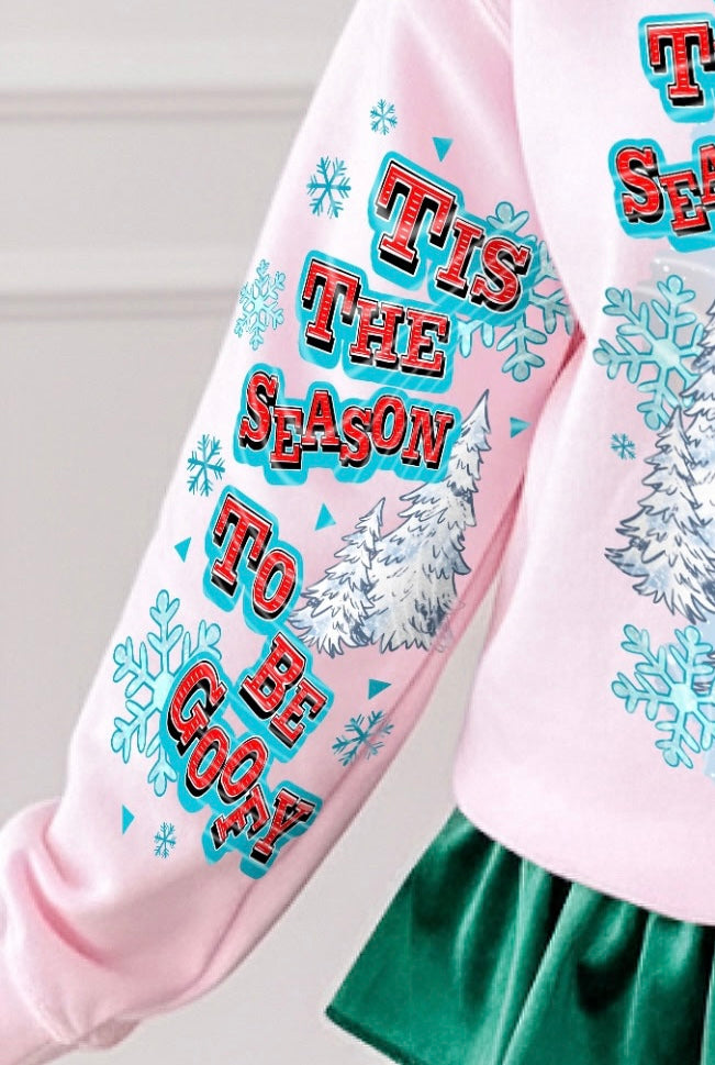 Tis the Season to be silly SLEEVE just words (gravitees) DTF transfer