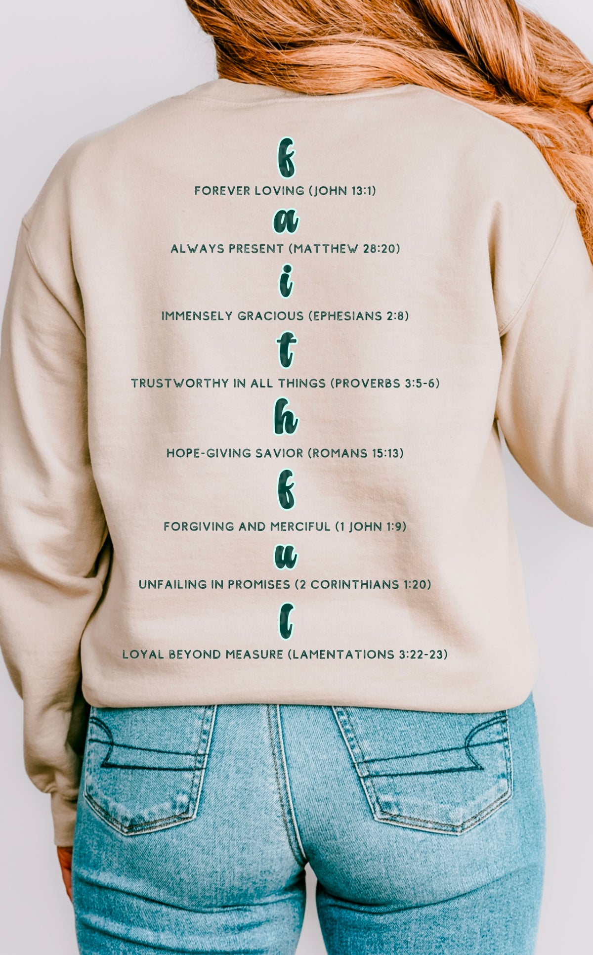 Faithful acronym BACK 95361 DTF transfer