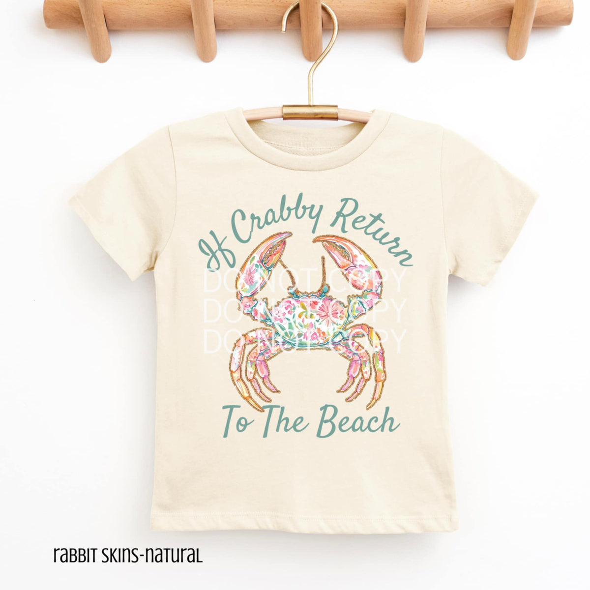 If crabby return to the beach (CSG) 94148 DTF transfer
