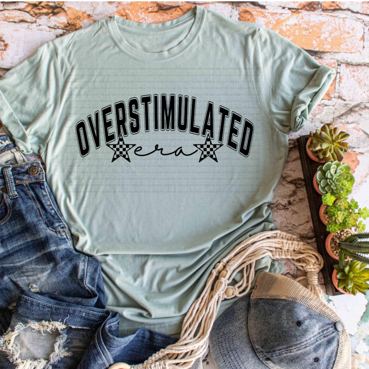 Overstimulated Era BLACK REVEL DTF transfer