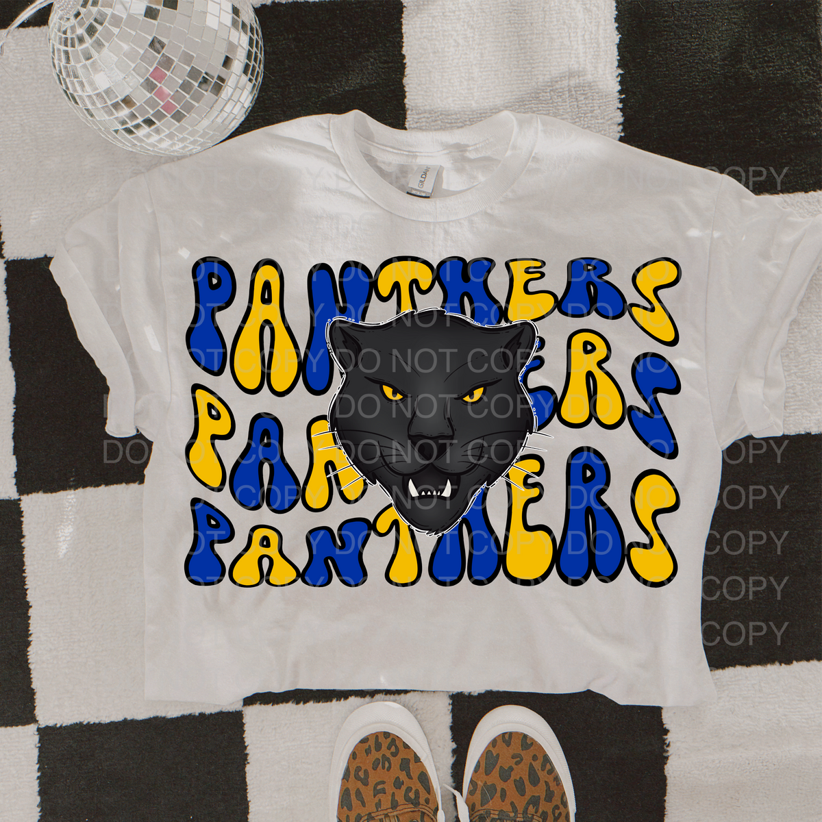 Groovy Mascot Panthers 56003 DTF transfer