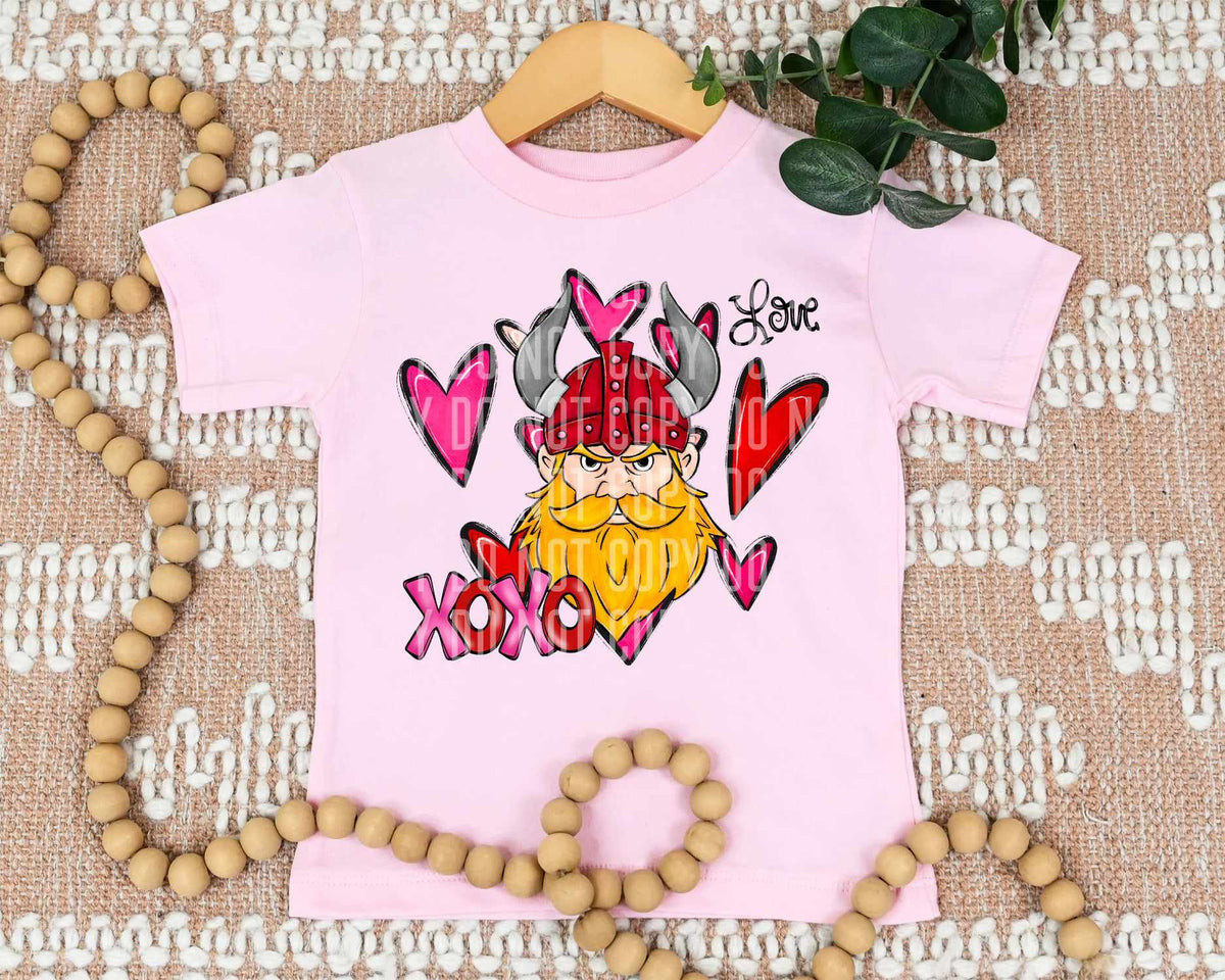 Xoxo red Viking (caplinger) 73351 DTF transfer